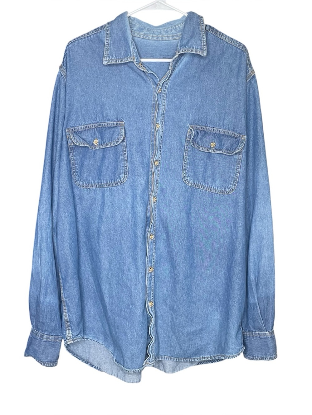 Boulder Creek denim Jean jacket button down shirt